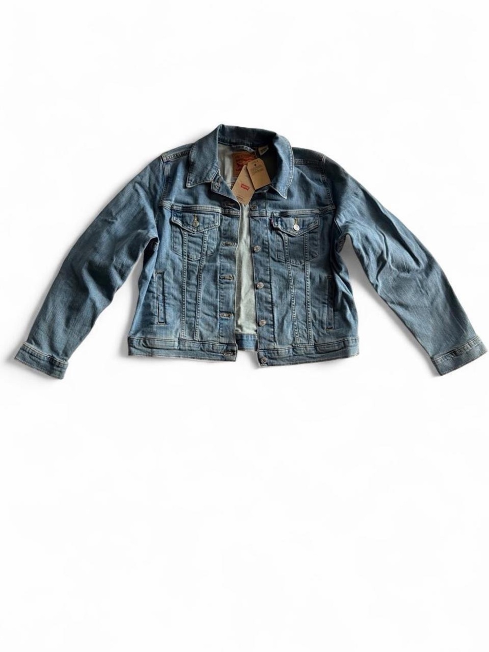 NWT Levi’s Original Trucker Jacket Light Wash Women’s XL
